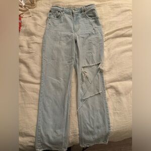 Abercrombie & Fitch Light Blue Straight Leg Jeans